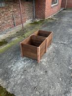 Bloembak thermowood movingui, Tuin en Terras, Ophalen, Vierkant, Nieuw, 60 tot 100 cm