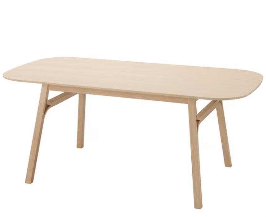 Table de salle à manger en bois Voxlov, 150 à 200 cm, Comme neuf, Enlèvement, 50 à 100 cm