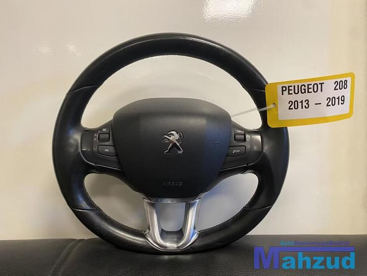 PEUGEOT 208 1 Stuurwiel leer stuur met airbag 2012-2019, Auto-onderdelen, Besturing, Peugeot, Gebruikt