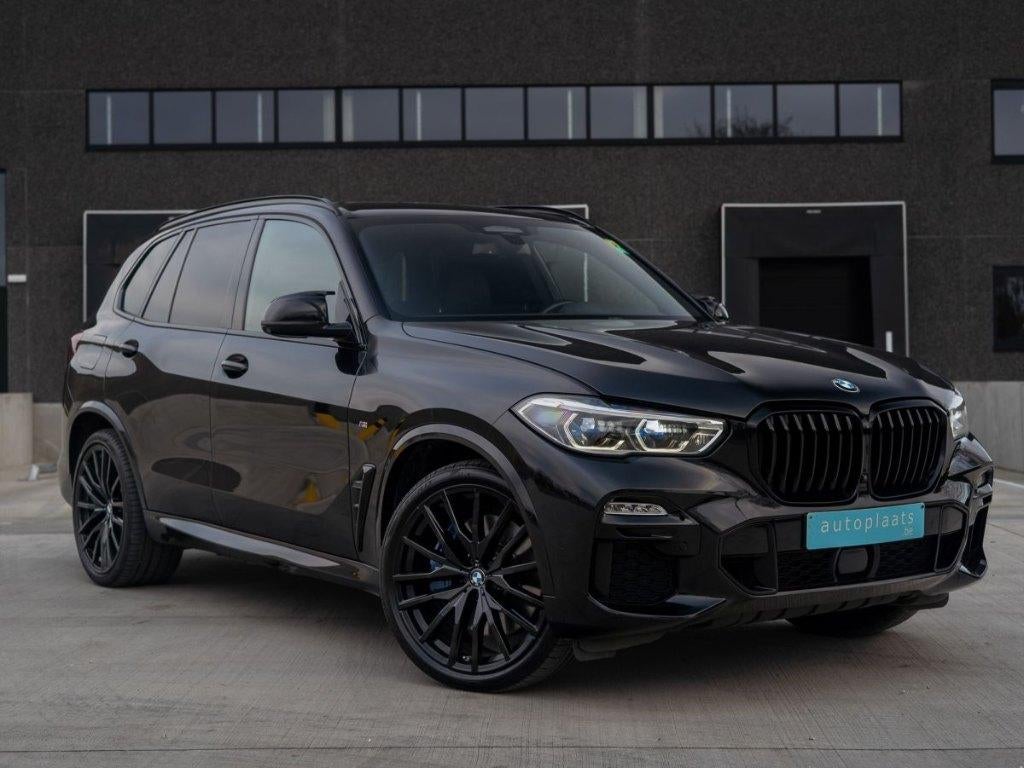 BMW X5 xDrive 45e M Black Shadow Line 21% BTW - 399pk, Zwart, Leder, Bedrijf, Hybride Elektrisch/Benzine