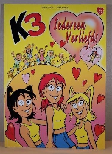 K3 (de originele), nr6, Iedereen verliefd, Heel goede staat, Boeken, Stripverhalen, Ophalen