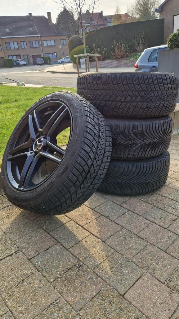 Jantes Noir Mercedes originaux 5x112 17", Autos : Pièces & Accessoires, 17 pouces, Pneu(s)