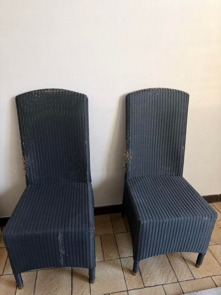 4 gratis stoelen, Maison & Meubles, Chaises, /, Gris, Osier ou Rotin, Enlèvement