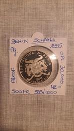 Benin 500 fr 1995 PROOF AG (999/1000), Ophalen of Verzenden