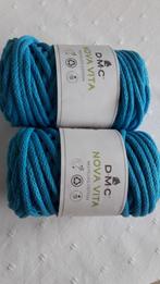 2 bollen DMC Nova Vitta recycled cotton, kleur 072, turkoois, Hobby & Loisirs créatifs, Tricot & Crochet, Enlèvement ou Envoi