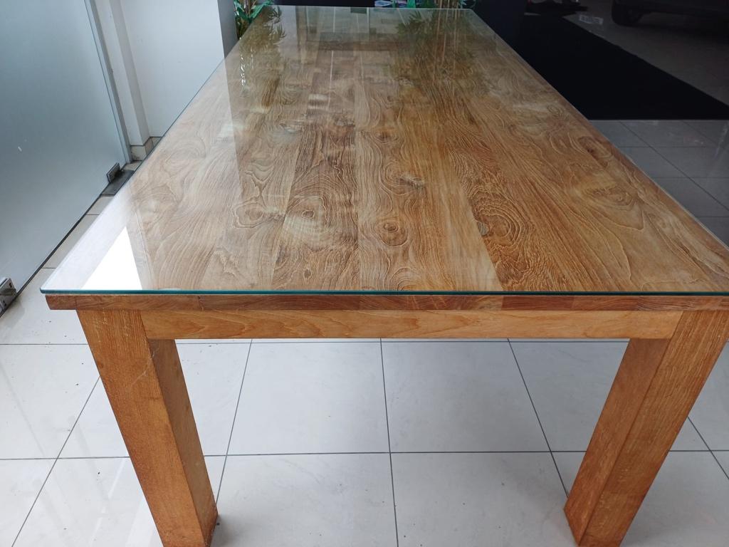 Eettafel, Huis en Inrichting, Tafels | Eettafels, Ophalen, Gebruikt, 100 tot 150 cm, Teakhout