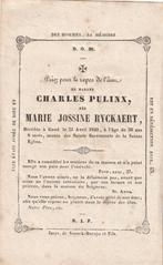 B P GAND RYCKAERT MARIE JOSSINE  1840 DECEDE  56 ANS, Ophalen of Verzenden, Bidprentje