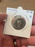 Monnaie romaine - Gallien rare, Enlèvement ou Envoi, Argent