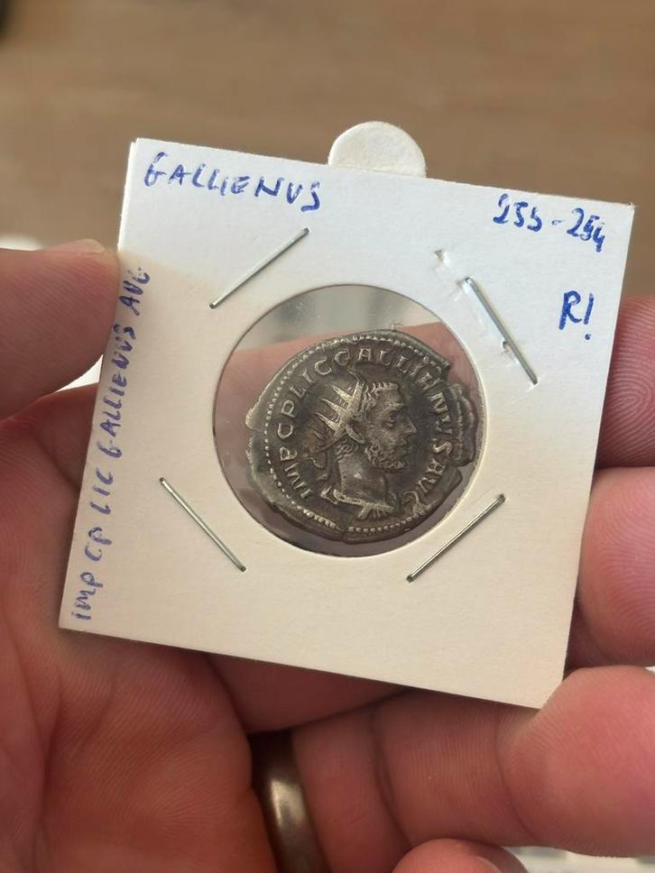 Monnaie romaine - Gallien rare, Timbres & Monnaies, Monnaies | Europe | Monnaies non-euro, Argent, Enlèvement ou Envoi