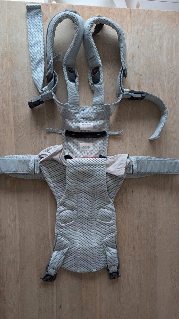 BabyBjörn One Air Draagzak (3D Mesh) - Zilver/Grijs, Kinderen en Baby's, Babydragers en Draagdoeken, Draagzak, Buik of Rug, Baby Björn