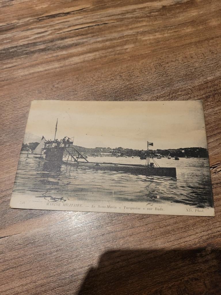 Marine militaire - Le Sous-Marin "Turquoise " sur Rade, Enlèvement ou Envoi, Marine
