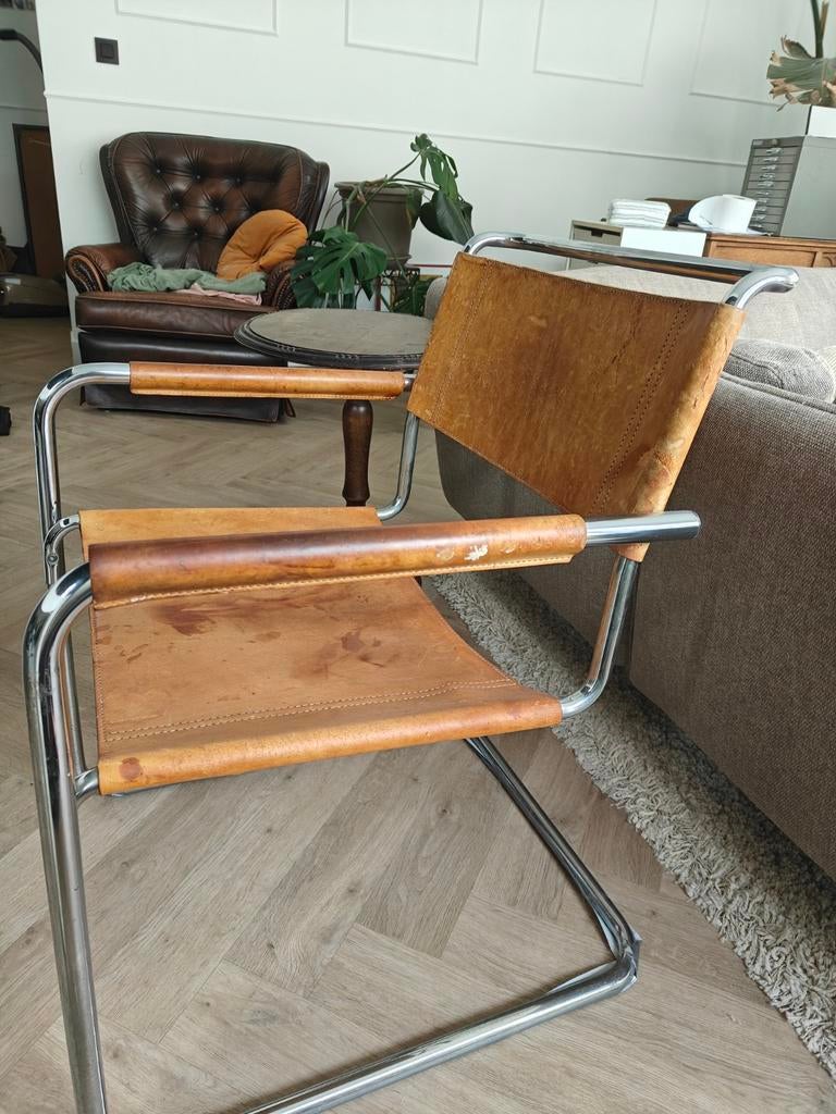 Linea veam stoel + gelijkaardig met nummering, Ophalen, Leer