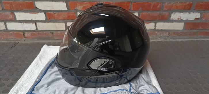 SHARK evoline 3 systeemhelm,maat M, zwart, Motoren, Kleding | Motorhelmen, Dames, Heren, Systeemhelm, M, Shark, Tweedehands, Ophalen