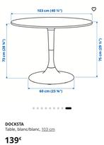 Table ronde salle à manger, Enlèvement, Comme neuf