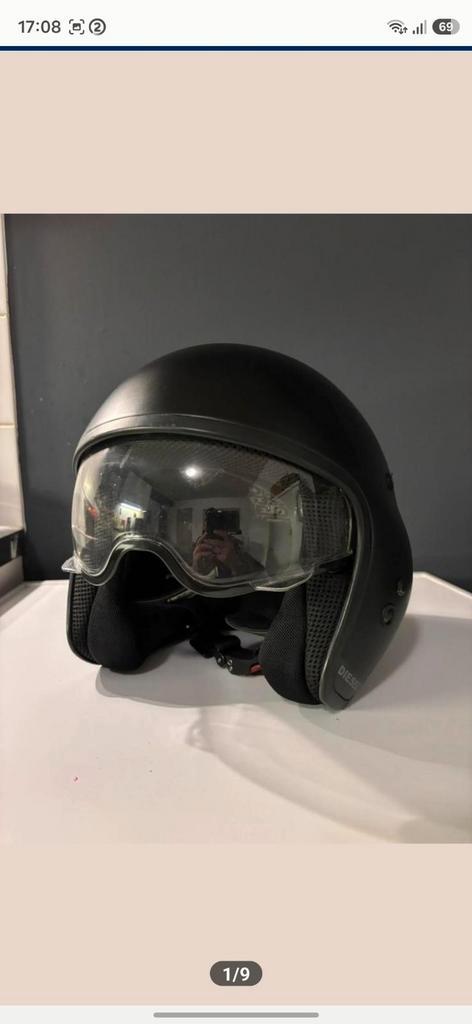 Diesel motorhelm, Motoren, Kleding | Motorhelmen, Jethelm, M, AGV, Nieuw zonder kaartje, Ophalen