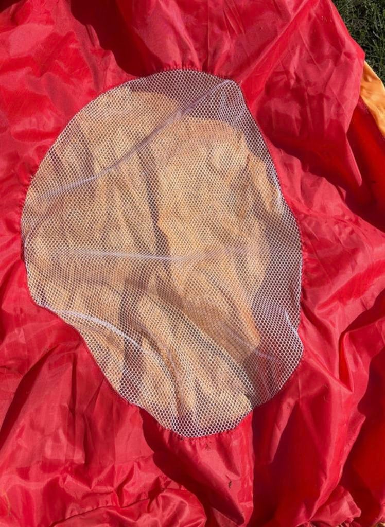 Een tent voor over een ronde hangschommel, Huis en Inrichting, Zitzakken, Zo goed als nieuw, Overige typen, Oranje, Ophalen