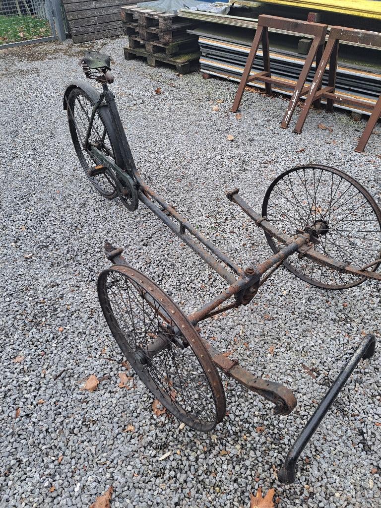 onderstel oude bakfiets / triporteur /oldtimer, Ophalen, Gebruikt, Goederen