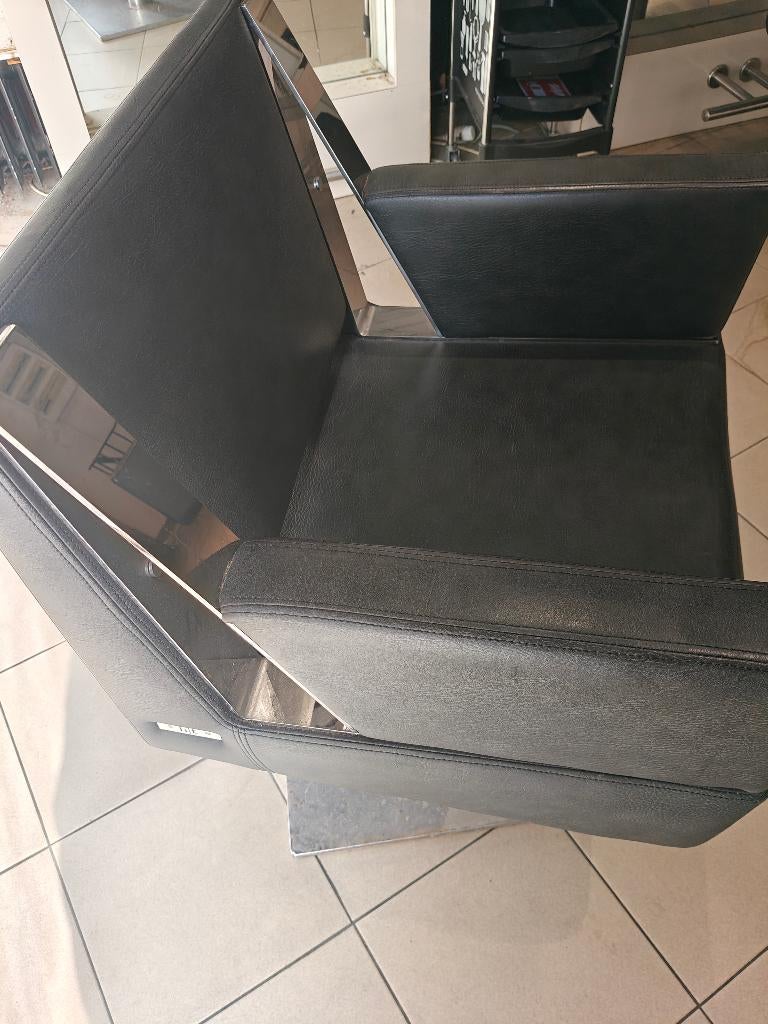 Stoelen - kapper stoelen - leer - merk, Ophalen, Gebruikt, Zwart, Leer