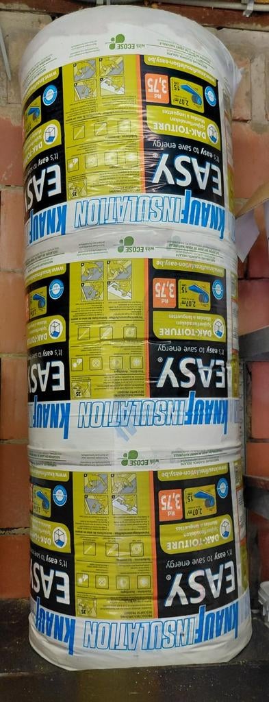 3 rollen Knauf-isolatie, Ophalen