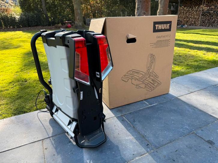 Thule EasyFold XT 933 fietsendrager in NIEUWSTAAT, Fietsen en Brommers, Fietsaccessoires | Fietsaccu's, Zo goed als nieuw, Ophalen
