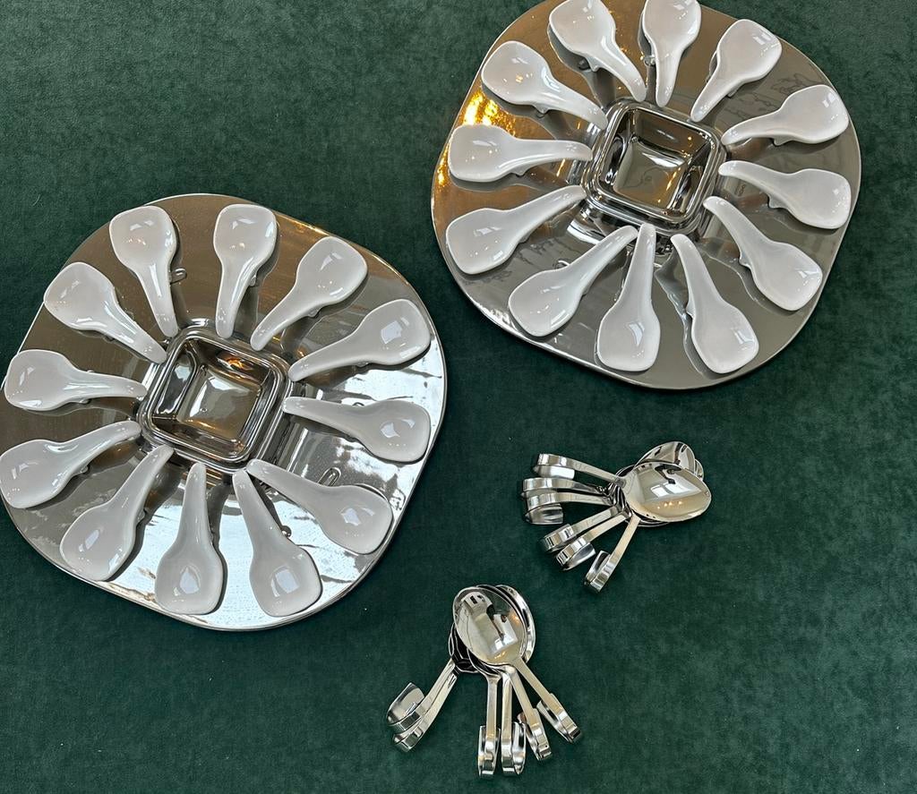 Apero party hapjes set, Ophalen, Porselein, Bord(en)