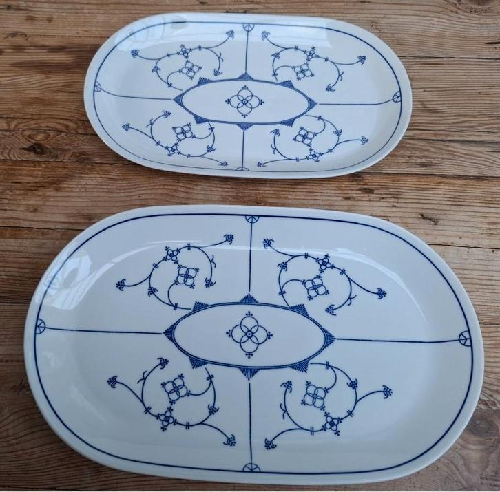2 Grote Jager Saks schalen, Maison & Meubles, Cuisine | Vaisselle, Utilisé, Assiettes(s), Autres styles, Porcelaine, Enlèvement ou Envoi