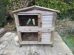 Konijnenhok - 2 verdiepen, Niche, 75 à 110 cm, Enlèvement, Utilisé
