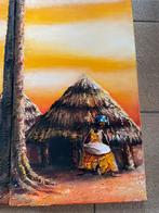 Afrikaans schilderij (3delig), Ophalen