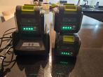 3 batteries CentralPark 40V 4.0Ah + chargeur, Ophalen, Gebruikt