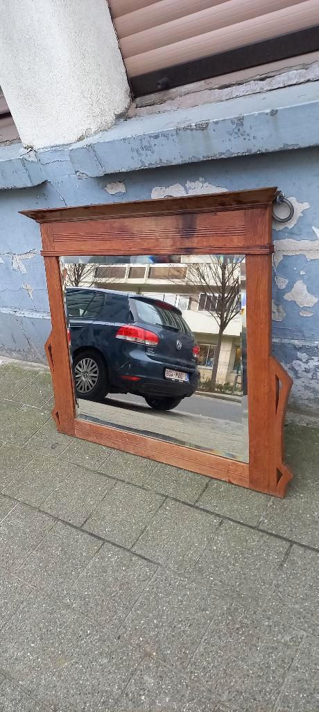 Authentieke rustieke spiegel, Huis en Inrichting, Woonaccessoires | Spiegels, Gebruikt, Ophalen