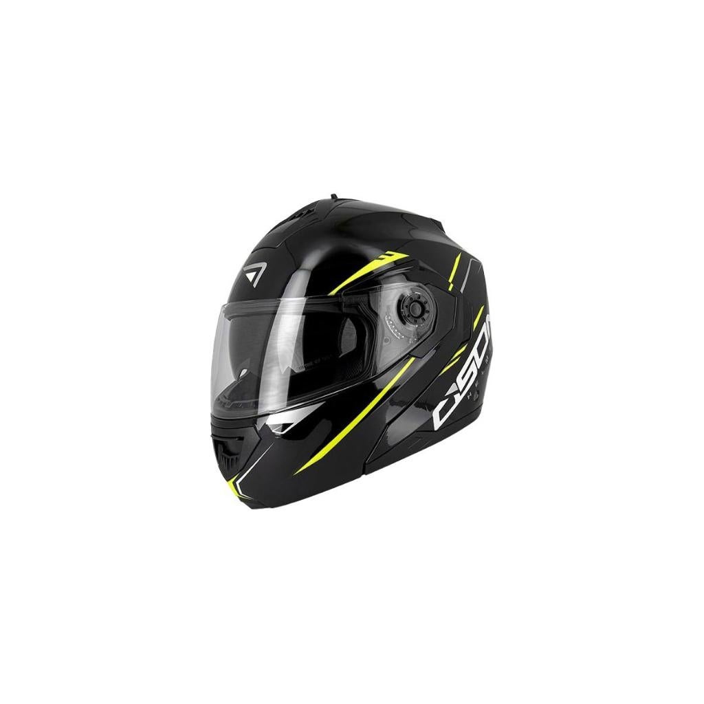Casque moto modulable noir mat jaune S520 NEUF, Motos, Envoi, Neuf, avec ticket, S, Femmes