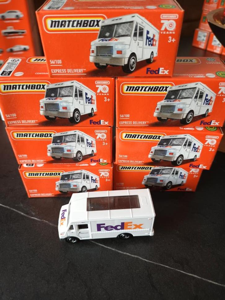 Matchbox, fedEx bestelwagen, Kinderen en Baby's, Speelgoed |Speelgoedvoertuigen, Ophalen