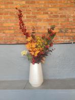 Kunst bloemen in vaas. H vaas 31 cm met bloemen 85 cm., Enlèvement