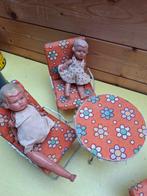 Vintage tuinsetje  met 3 oude poppen, Enlèvement