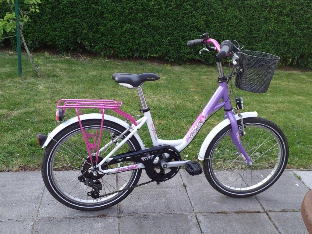 20 inch bnb purper kinderfiets in zeer goede staat, Enlèvement, 20 pouces, Vitesses