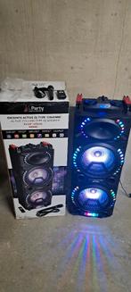 Party speaker 500w met microfoon en licht- als nieuw, Autres marques, Comme neuf, Enlèvement, Autres types