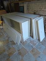 Mooie antieke metalen atelier kasten met dubbele deur, Ophalen