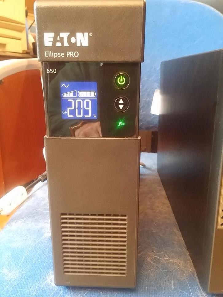 UPS EATON ELLIPSE PRO 650 FR -400W-new bat-USB, Computers en Software, Noodvoedingen (UPS), Gebruikt, Ophalen of Verzenden