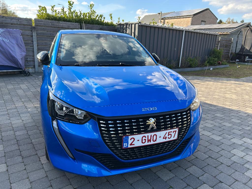 Peugeot 208 1.2 ALLURE 100pk Automaat, Auto's, 2 g/km, Blauw, Leder en Stof, 1202 kg