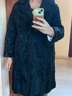 Zwarte echte bontjas (astrachan/lamsvlees), Kleding | Dames, Ophalen of Verzenden, Zo goed als nieuw, Zwart