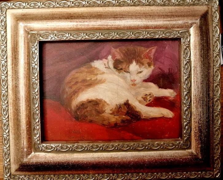 Isaac Israels '' Poesportret " olieverf op karton, Antiek en Kunst, Kunst | Schilderijen | Modern, Verzenden