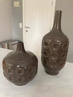 Bruine decoratiepotten (2) Dôme Deco, Ophalen of Verzenden