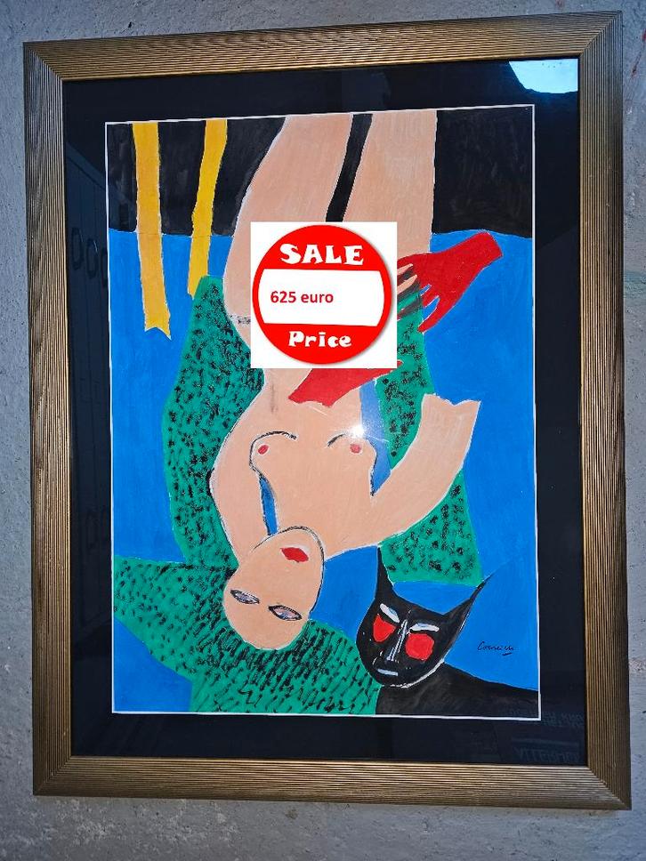 Prachtige Olie tekening Corneille klaar voor aan de muur, Antiek en Kunst, Kunst | Schilderijen | Klassiek, Ophalen