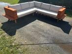 Loungeset acaciahout met bijhorende kussens, Tuin en Terras, Ophalen, Zo goed als nieuw