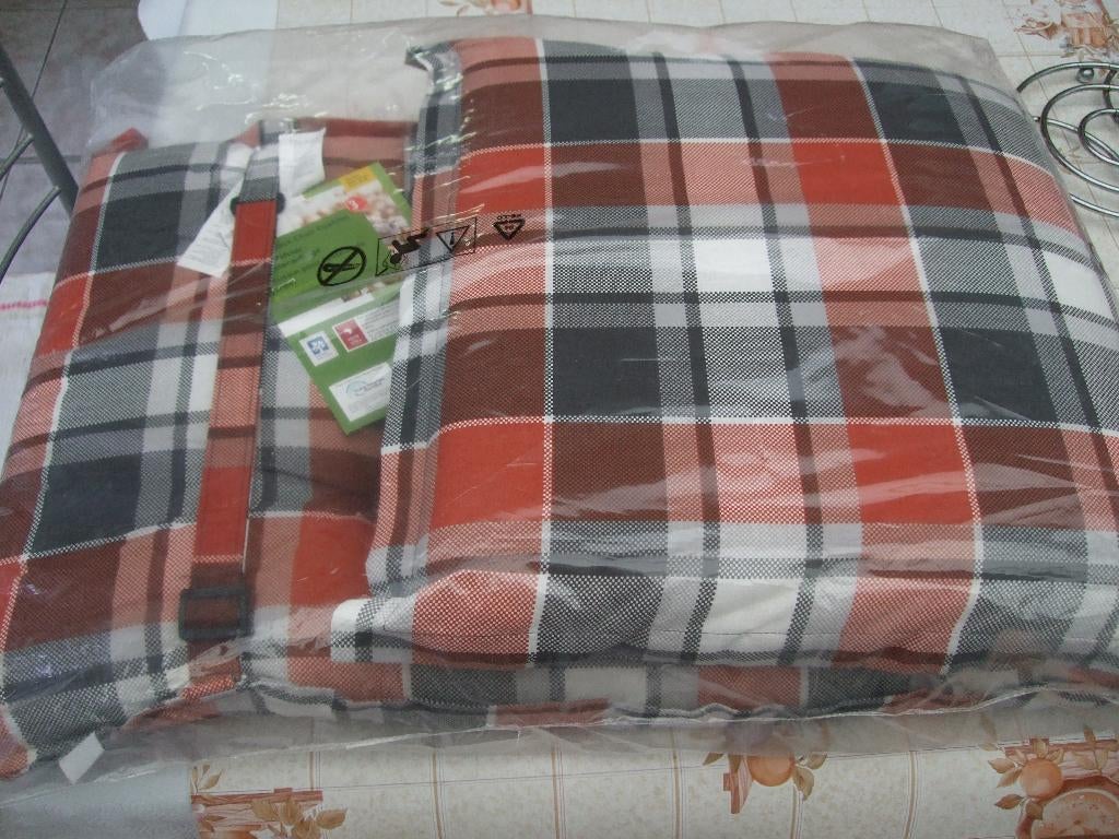 Lot de 4 coussins pour chaise de jardin, 120 x 50 cm, Huis en Inrichting, Woonaccessoires | Kussens, Ophalen