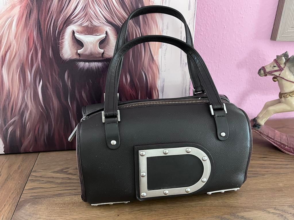 Delvaux Astrid PM, Handtassen en Accessoires, Tassen | Damestassen, Ophalen, Gebruikt, Bruin, Handtas