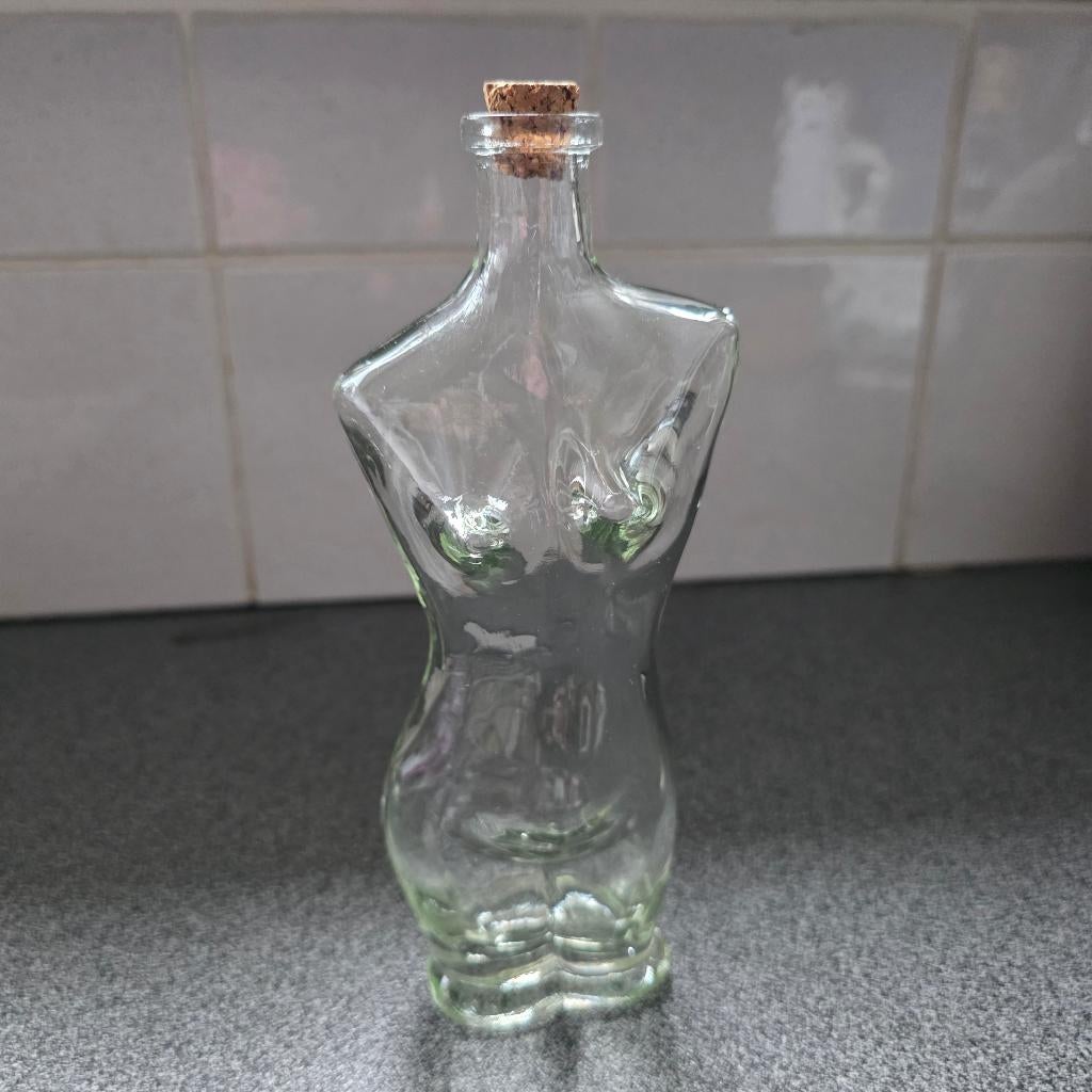 DECORATIEVE GLAZEN FLES / KARAF MET KURK, Envoi
