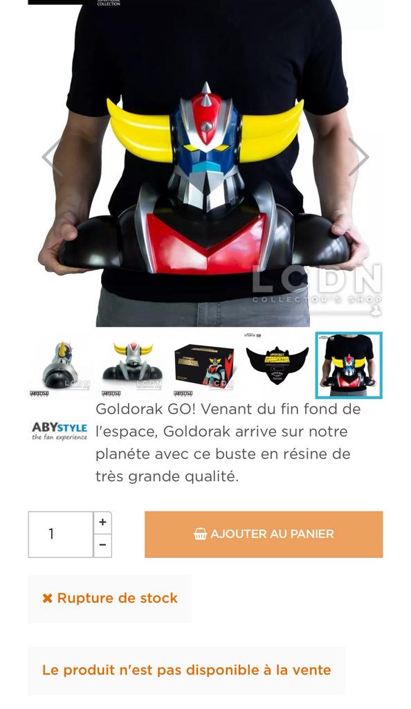 Lot De 2 Figurines Goldorak Metaltech - Comme Neuves