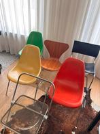Funky set van 6 design stoelen - Eames, Mart Stam, …, Huis en Inrichting, Stoelen, Ophalen, Overige kleuren, Design, Zo goed als nieuw