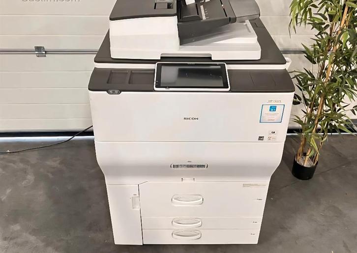 Ricoh MP C6503 + Plockmatic 350-m, Informatique & Logiciels, Imprimantes, Comme neuf, Imprimante, Imprimante laser, Fax, Impression couleur